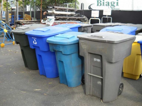 Trash Cans, Residential  on Wheels