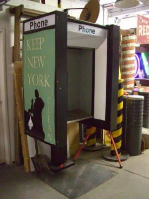 Phone Booths "Keep NY Clean" 