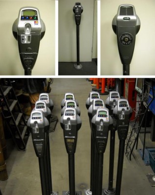 Solar Powered Credit Card Parking Meters